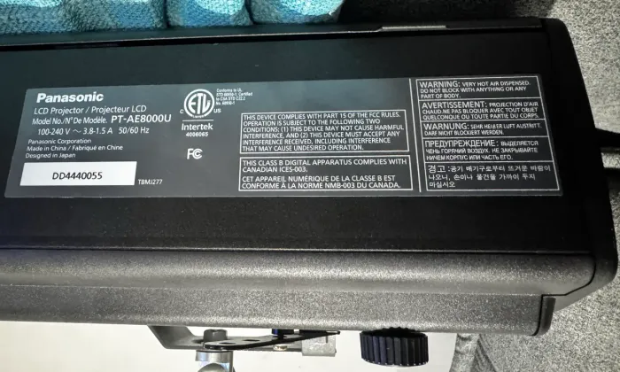 Projetor Panasonic