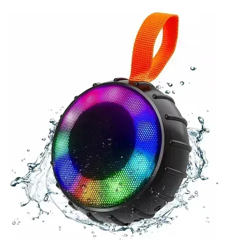 Caixa De Som Bluetooth Potente Prova D Agua Leon Gts Preta