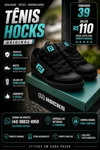 Tênis Hocks Original Nº 39 - Muito Conservado