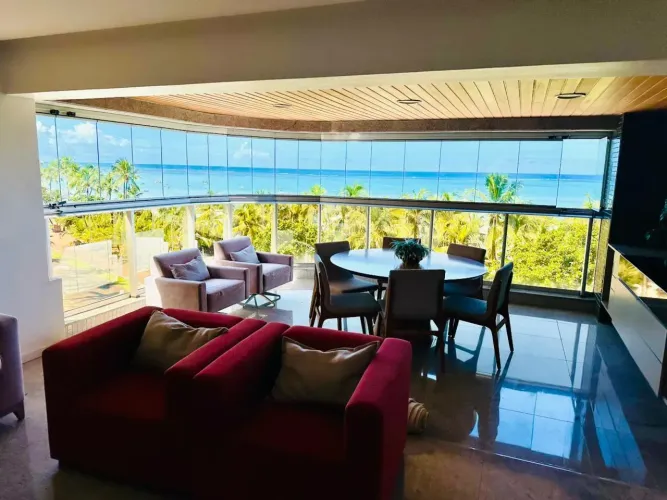 Apto de luxo à beira-mar! Com 280 m2, 4 dormitórios e 4 vagas, oferece exclusividade única