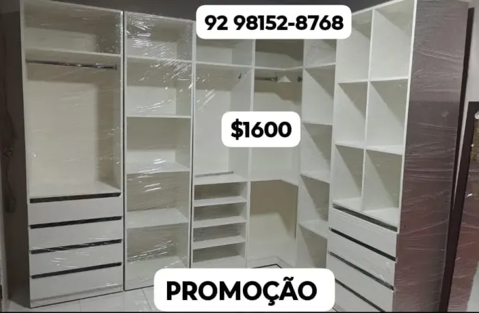Closet Modelos em L todos disponíveis confira e faça seu pedido