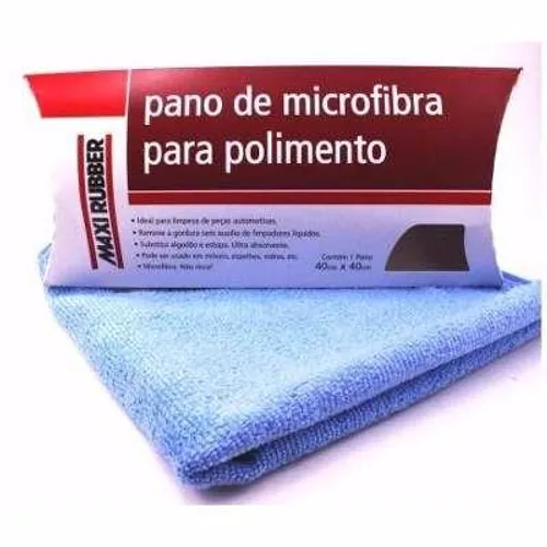 Flanela De Microfibra Polimento Automotivo 40x40cm