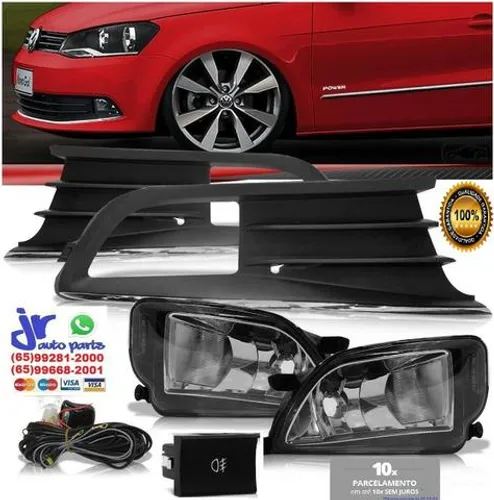 Kit Farol de Milha Gol Voyage G6 botão original