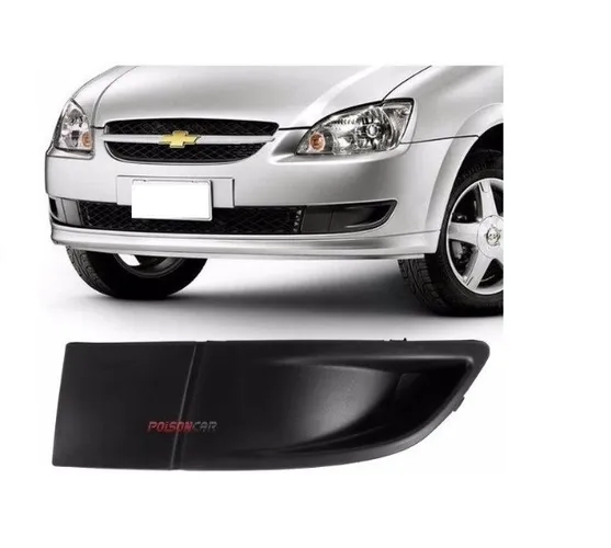 Moldura Grade Parachoque corsa classic Sem Furo para Farol de Milha valor unidade