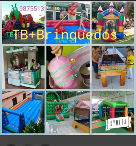 Locação de Brinquedos toto Espaço kids cama elástica futebol de sabão