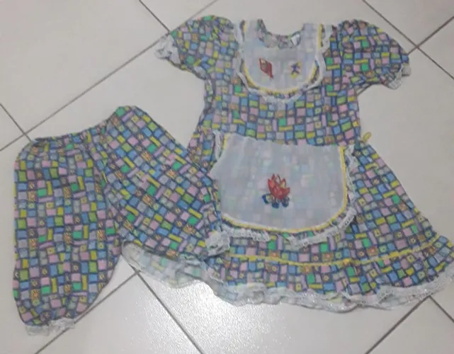 Vestido infantil de caipirinha