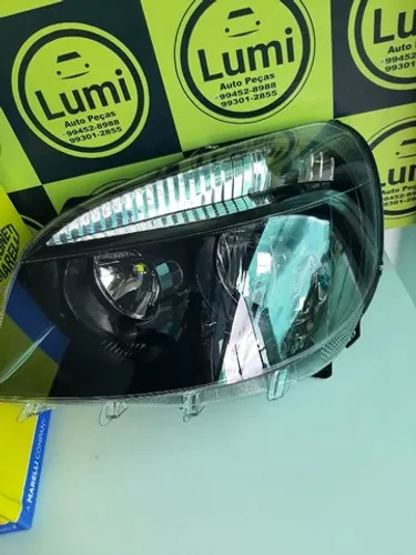Farol Fiat Doblo 2010 a 2018 Mascara negra - NOVO!!