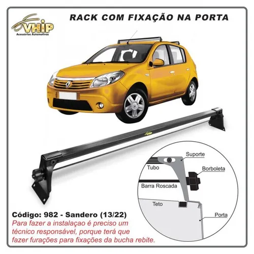 Rack Teto Sandero 13/22