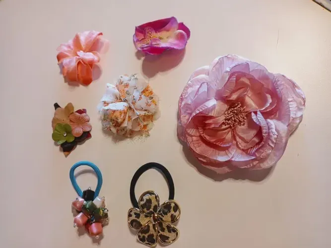 Kit 07 Presilhas Coloridas para cabelo