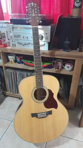 Lindo Violão Crafter J8 12 EQ. Made in Korea.