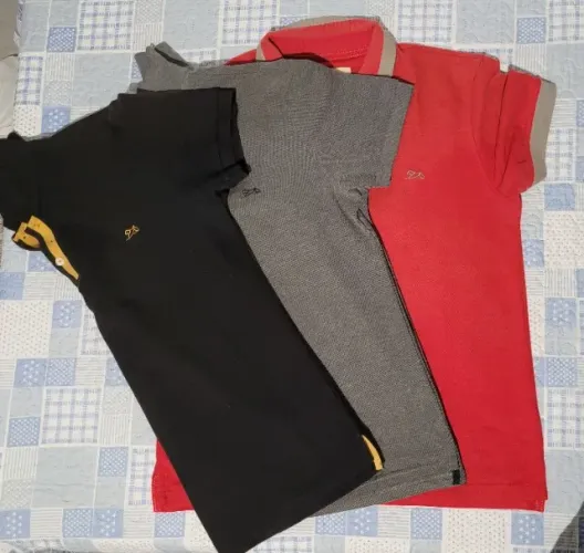 Camisa Polo lisa Básica  - Tam - G