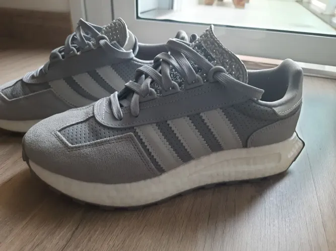 Adidas Originals Retropy E5 Tênis masculino cinza/cinza metálico/branco