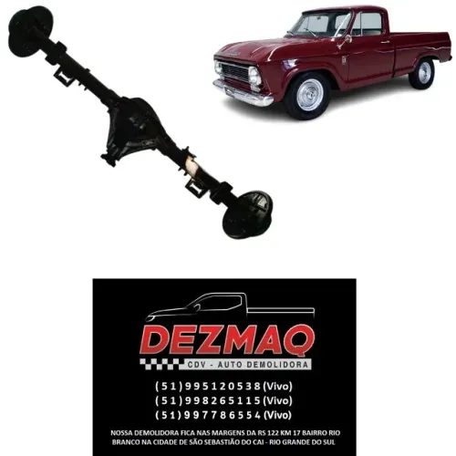 Eixo Diferencial Traseiro Chevrolet C10 1964/1985 Braseixo 11x43 Gm C-10