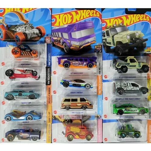 Hot Wheels 10 sortidos sem repetição 