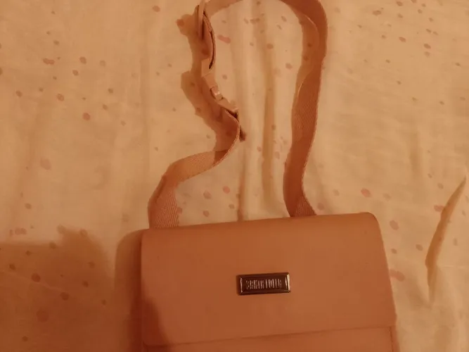 Bolsa laranja com creme