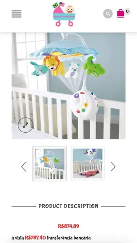 Mobile Musical para Bebê Fisher-Price - Brinquedo Educativo