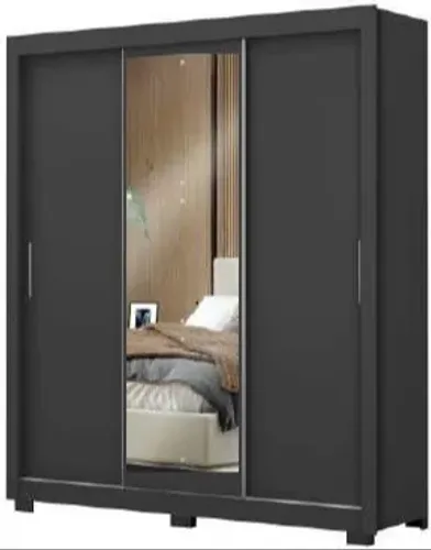 Guarda Roupa 3 Portas 4 Gavetas Santana com Espelho (FAZEMOS ENTREGAS DF E ENTORNO)