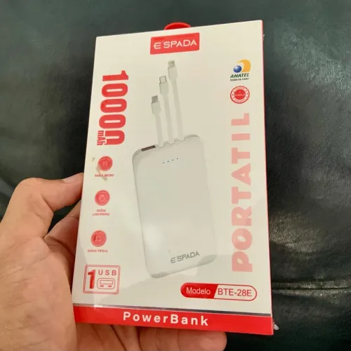 Power Bank Espada 1000mAh - Carregador Portátil