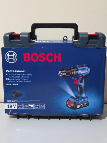 Parafusadeira Furadeira Impacto Bosch GSB 185-Li Nova Lacrada Maleta Bateria Carregador