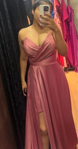 Vestido longo rosa madrinha