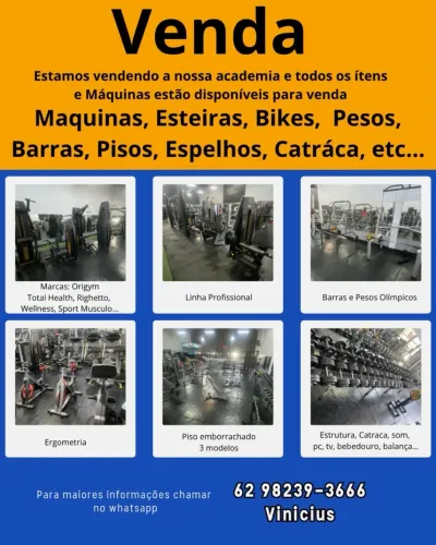 Maquinas de academia aceito veiculos como parte do pg