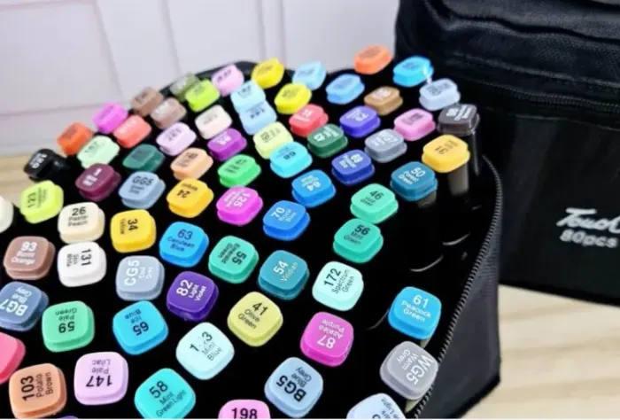 Estojo Canetinhas touch com 80 cores - Aceito Cartão