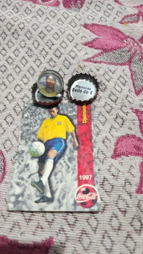 COLEÇÃO FUTEBOL COCA COLA, CRAQUES DA SELEÇÃO BRASILEIRA, NOSTALGIA. DJALMINHA
