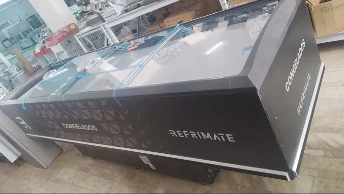 Ilha Refrimate Vidro Curvo 3mt - Novo somos loja