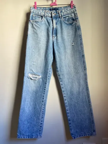 Calça Jeans Nova Reta, tamanho 40, renner