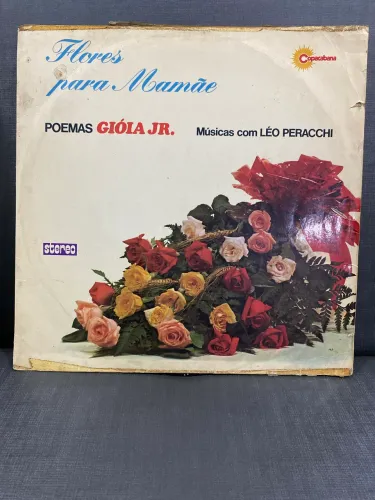 LP Disco de Vaqueiro nil Flores para Mamãe Poemas de Gioia Jr