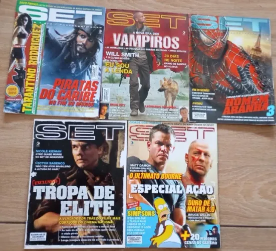 Lote 5 Revistas Set Ano 20 Semi Novas 2007