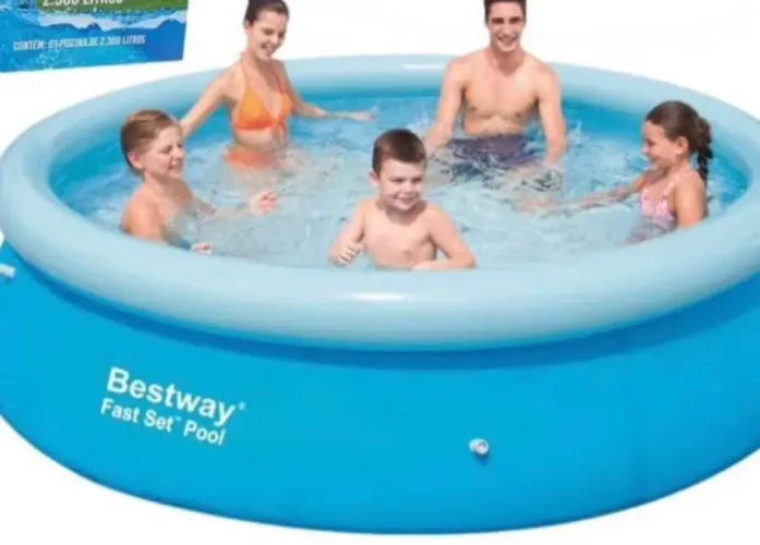 Piscina Inflável e filtro Bestway Fast Set  - Diversão Garantida!