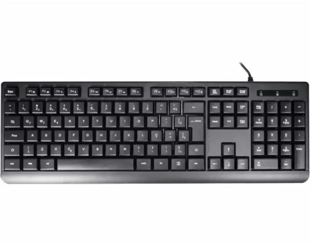 Teclado multimídia KM-D128 - ENTREGA GRATIS E GARANTIA DE 1 ANO EM ATÉ 12X