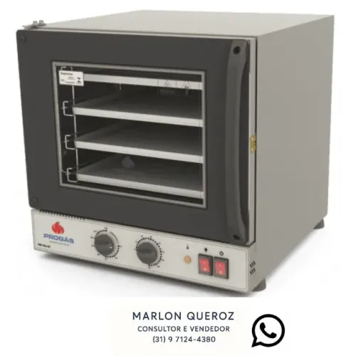 Forno Turbo Elétrico Progás Fast Oven Preto Analógico