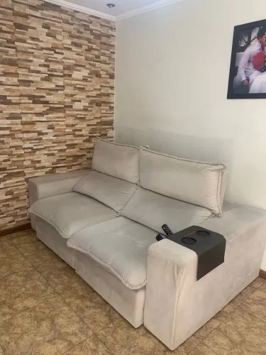 Sofá retrátil 4 lugares bi-partido 