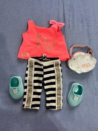 Conjunto de roupa para boneca Our Generation - Unicórnio