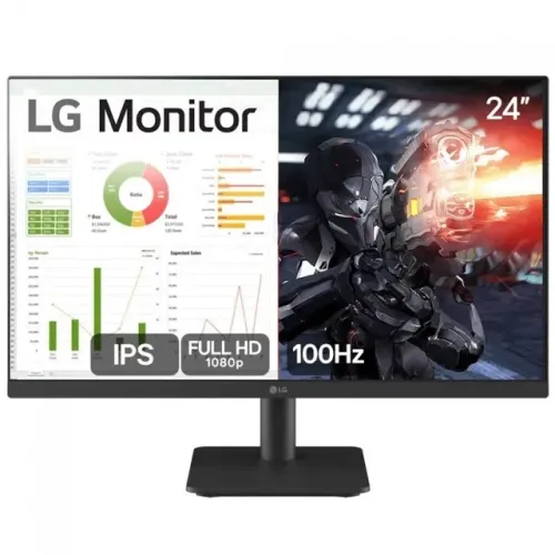 MONITOR LG 24 GAMER IPS FULL HD 100HZ 5MS 2XHDMI/SAIDA FONE OUVIDO 24MS500-B NOVO LACRADO!