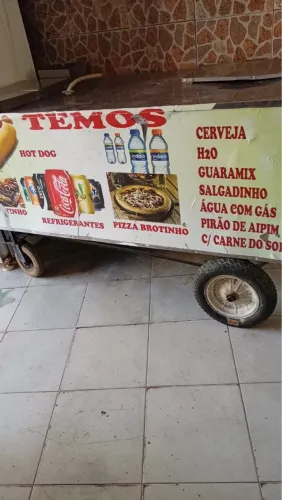 Carrinho de lanches completo