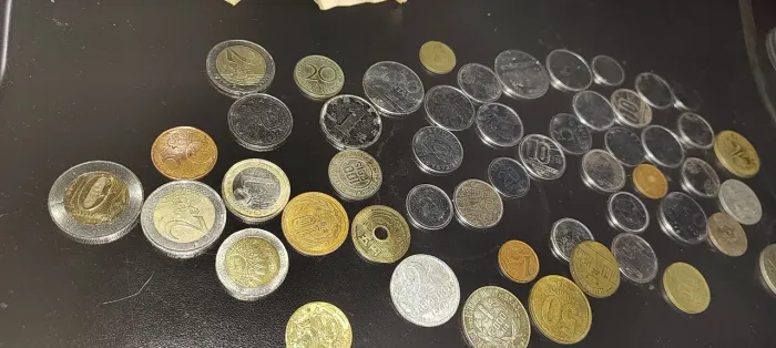 Moedas antigas e moedas raras de 1 real