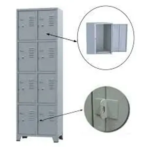 Armário de aço para vestiário com 8 portas