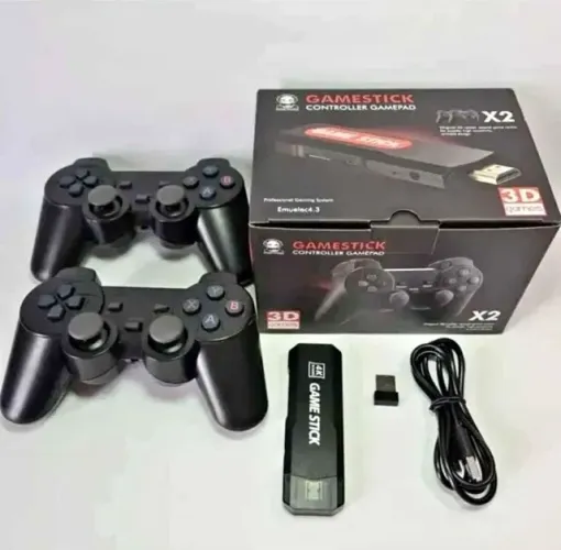 GD10 Video Game Stick 4K Console 2.4G Duplo Controlador Sem Fio 40000 Jogos 128GB Retrô Pa