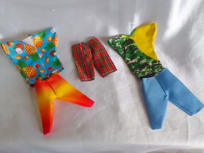 Kit de roupas para boneco tipo ken