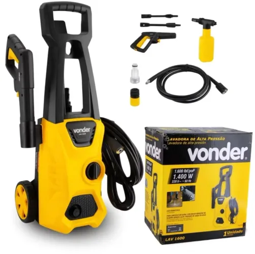 Lavadora de alta pressão portátil com rodas Vonder 1600 ibf 1400 watts 420 LH