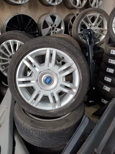 Rodas Fiat Stilo 16 pneus bons 185/55/16