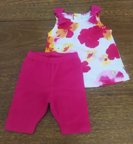 Blusa Com Bermuda Para Bebês - Tamanho M