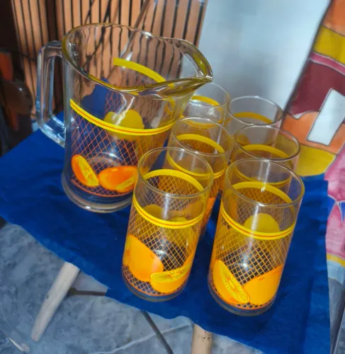 Conjunto de Jarra para suco e 6 copos 