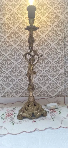 Antigo abajour em bronze 