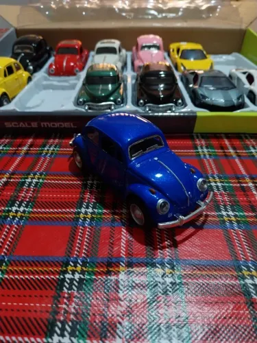Miniatura 1:43 Die Cast Fusca Azul