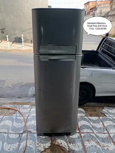 Geladeira Eletrolux cinza 440 litros entregamos 
