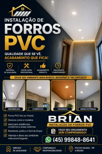 ? FORRO PVC - INSTALAÇÃO PROFISSIONAL! ?